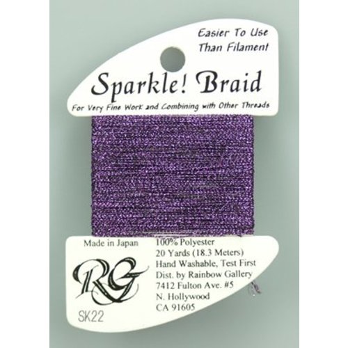 Rainbow Gallery Sparkle Braid Dark purple - Rainbow Gallery