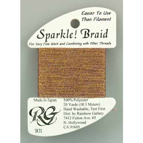 Rainbow Gallery Sparkle Braid Golden Violet - Rainbow Gallery