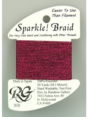 Rainbow Gallery Sparkle Braid Dark Fuchsia - Rainbow Gallery