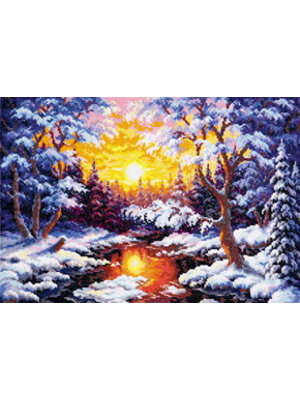 Magic Needle Borduurpakket Winter sunset - Magic Needle (Chudo Igla) Magic Needle Borduurpakket Winter sunset - Magic Needle (Chudo Igla)