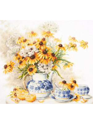 Magic Needle Borduurpakket Flower tea - Magic Needle Magic Needle Borduurpakket Flower tea - Magic Needle