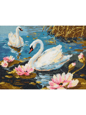 Magic Needle Borduurpakket Swan couple - Magic Needle Magic Needle Borduurpakket Swan couple - Magic Needle