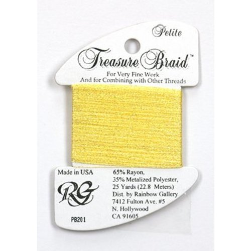 Rainbow Gallery Petite Treasure Braid Pearl Yellow - Rainbow Gallery