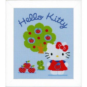 Vervaco Telpakket kit Hello Kitty met appelboom