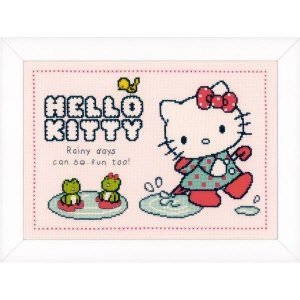 Vervaco Telpakket kit Hello Kitty Regenachtige dagen