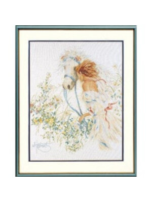 Lanarte Telpakket kit Paard en bloemen