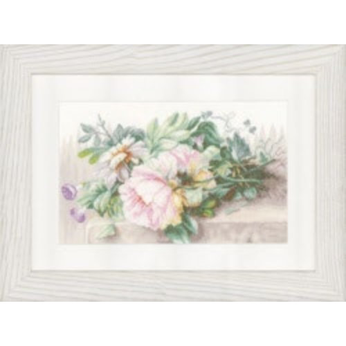 Lanarte Telpakket kit Stilleven met bloemen Lanarte Telpakket kit Stilleven met bloemen