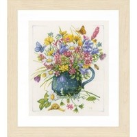 Telpakket kit Veldbloemen in vaas