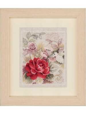 Vervaco Telpakket kit Boeket met roos