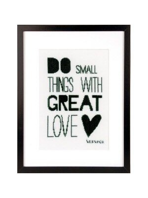 Vervaco Official Telpakket kit Do small things with great love Vervaco Official Telpakket kit Do small things with great love