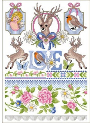 Lindner’s Kreuzstiche Patroon Lindner 020 - Romance