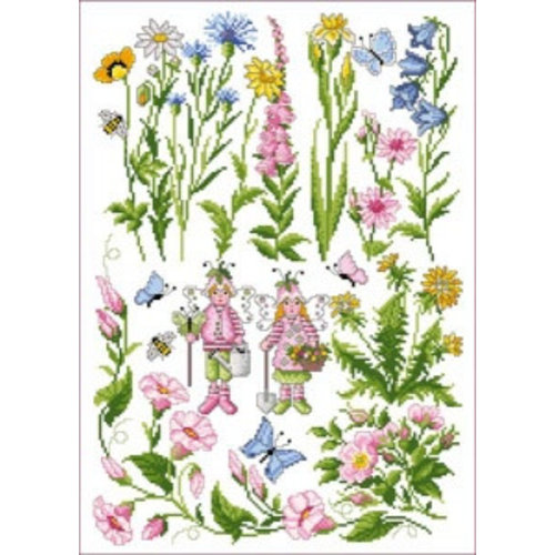 Lindner Patroon Lindner 024 - Weidebloemen Lindner Patroon Lindner 024 - Weidebloemen
