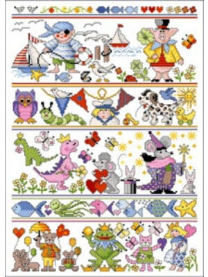 Lindner’s Kreuzstiche Patroon Lindner 029 - Kinderwereld