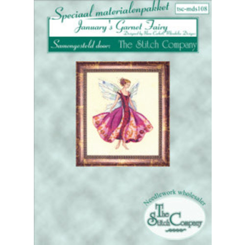 The Stitch Company Materiaalpakket January's Garnet Fairy - The Stitch Company
