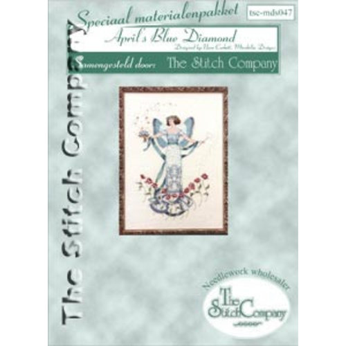 The Stitch Company Materiaalpakket April's Blue Diamond - The Stitch Company The Stitch Company Materiaalpakket April's Blue Diamond - The Stitch Company