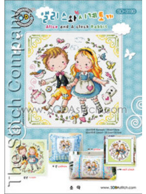 Soda Stitch Alice and a Clock Rabbit