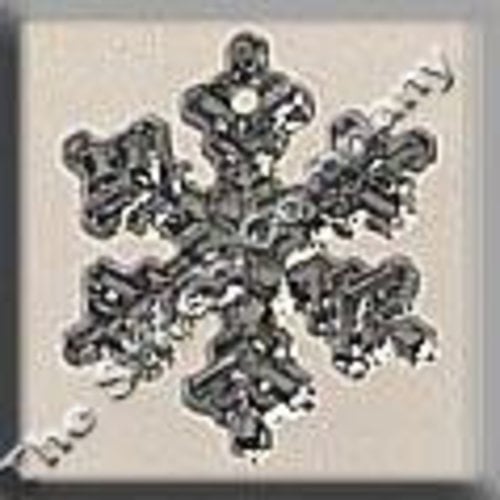Mill Hill Glass Treasures Small Snowflake-Crystal Bright - Mill Hill