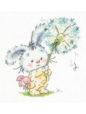 Magic Needle CI Borduurpakket Bunny and dandelion - Magic Needle