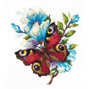 Magic Needle Borduurpakket Peacock butterfly - Magic Needle