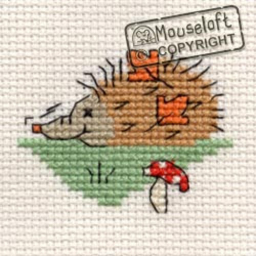 Mouseloft Borduurpakket Snuffling Hedgehog - Mouseloft