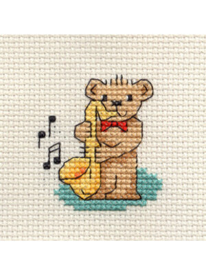Mouseloft Borduurpakket Saxophone Teddy - Mouseloft