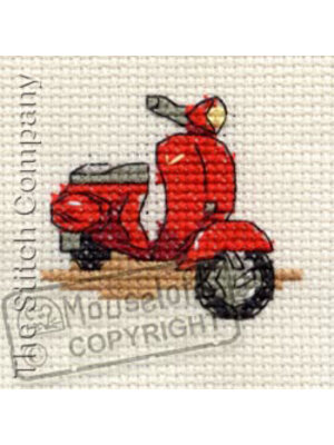 Mouseloft Borduurpakket Red Scooter - Mouseloft
