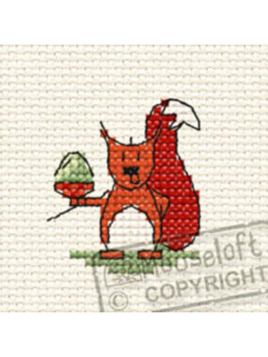 Mouseloft Borduurpakket Cyril Squirrel in the Woods - Mouseloft