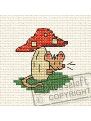 Mouseloft Borduurpakket Tiny Toadstool in the Woods - Mouseloft