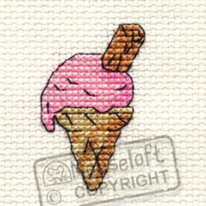 Mouseloft Borduurpakket Pink Ice Cream - Mouseloft