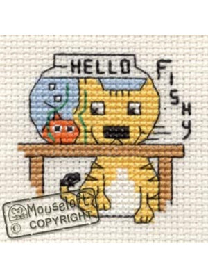 Mouseloft Borduurpakket Hello Fishy - Mouseloft