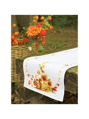 Vervaco Pearlaida loper kit Eekhoorn in de herfst Vervaco Pearlaida loper kit Eekhoorn in de herfst