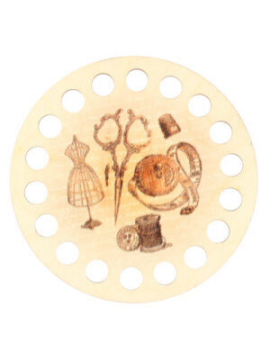 RTO Garenhouder multiplex - Rond opdruk Naaigerei-Paspop - RTO