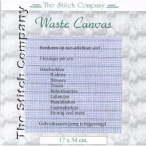 The Stitch Company Waste Canvas ± 17x34 cm - The Stitch Company