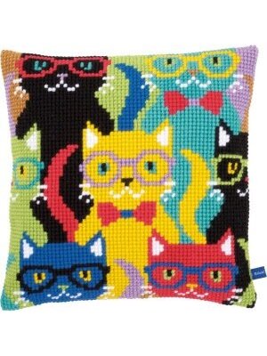 Vervaco Kruissteekkussen kit Grappige katten Vervaco Kruissteekkussen kit Grappige katten