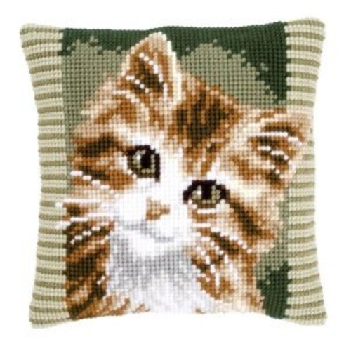 Vervaco Kruissteekkussen kit Bruine poes Vervaco Kruissteekkussen kit Bruine poes