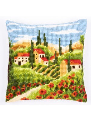 Vervaco Kruissteekkussen kit Toscaans landschap