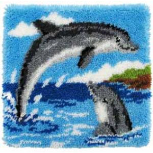 Vervaco Knoopkussen kit 2 Dolfijnen