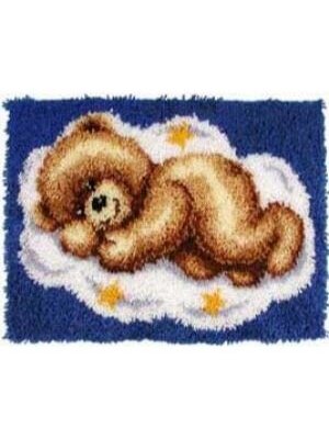 Vervaco Knooptapijt kit Slapend beertje Vervaco Knooptapijt kit Slapend beertje