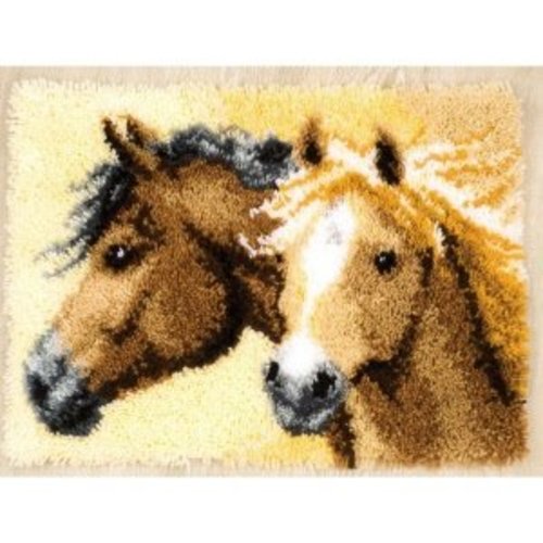 Vervaco Knooptapijt kit Vurige paarden Vervaco Knooptapijt kit Vurige paarden