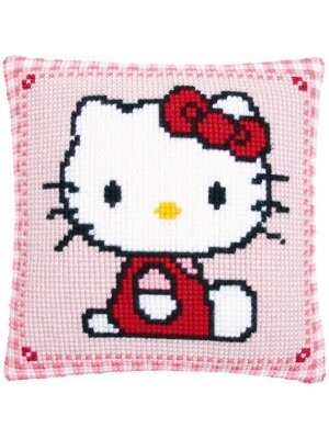Vervaco Kruissteekkussen kit Hello Kitty