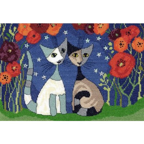 Bothy Threads Borduurpakket Rosina Wachtmeister - Poppy Nights - Bothy Threads