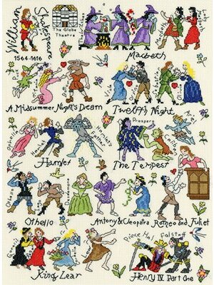 Bothy Threads Borduurpakket Pete Smith - Historical - Shakespeare - Bothy Threads Bothy Threads Borduurpakket Pete Smith - Historical - Shakespeare - Bothy Threads