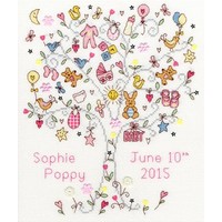 Borduurpakket Love - Love Baby Girl - Bothy Threads
