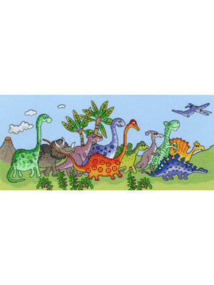 Bothy Threads Borduurpakket Fun! - Dinosaur Fun - Bothy Threads