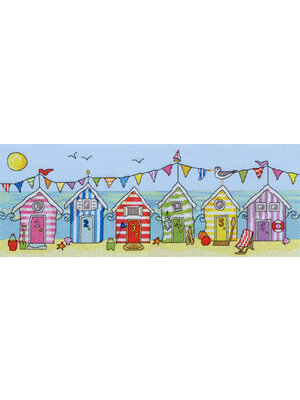 Bothy Threads Borduurpakket Fun! - Beach Hut Fun - Bothy Threads