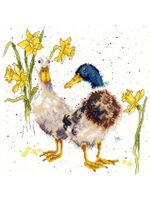 Bothy Threads Borduurpakket Hannah Dale - Ducks And Daffs - Bothy Threads