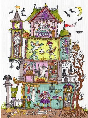 Bothy Threads Borduurpakket Cut Thru‘ - Haunted House - Bothy Threads