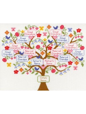 Bothy Threads Borduurpakket Friends & Family - My Family Tree - Bothy Threads