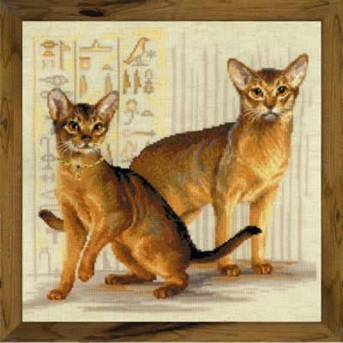 RIOLIS Borduurpakket Abyssinian cats - RIOLIS