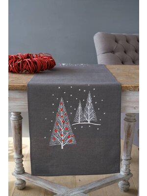 Vervaco Loper kit Kerstbomen Vervaco Loper kit Kerstbomen